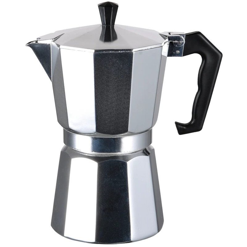 J&V Textiles Stovetop Espresso Maker, 12-Cup