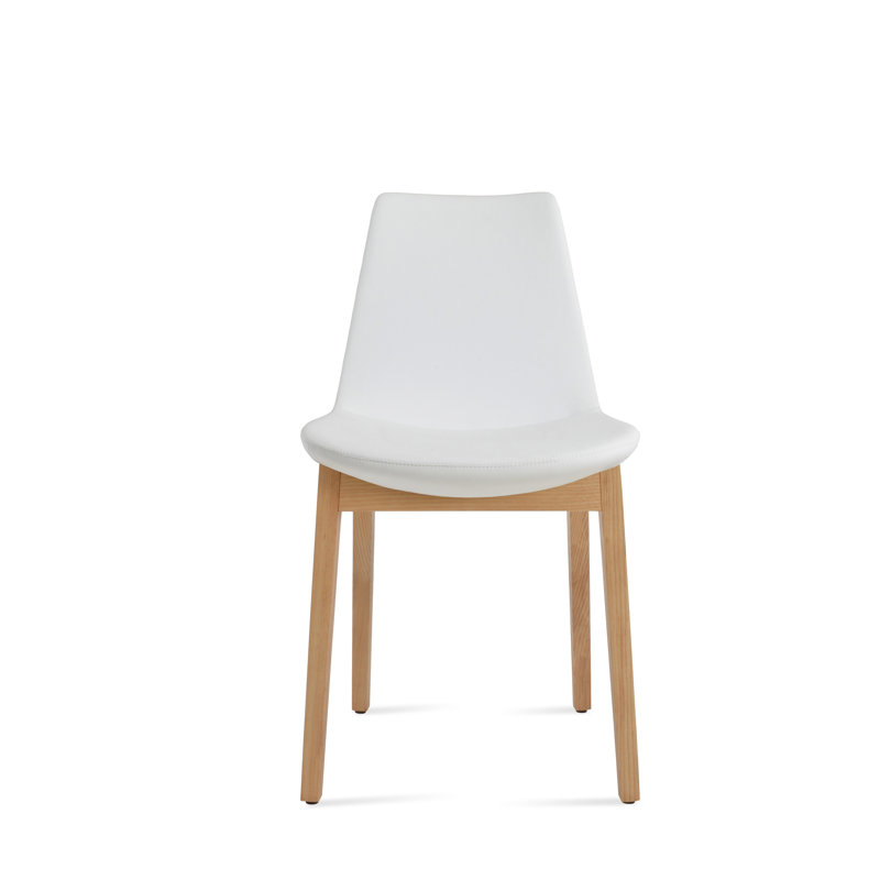 Eiffel Wood Dining Chair, White, Natural