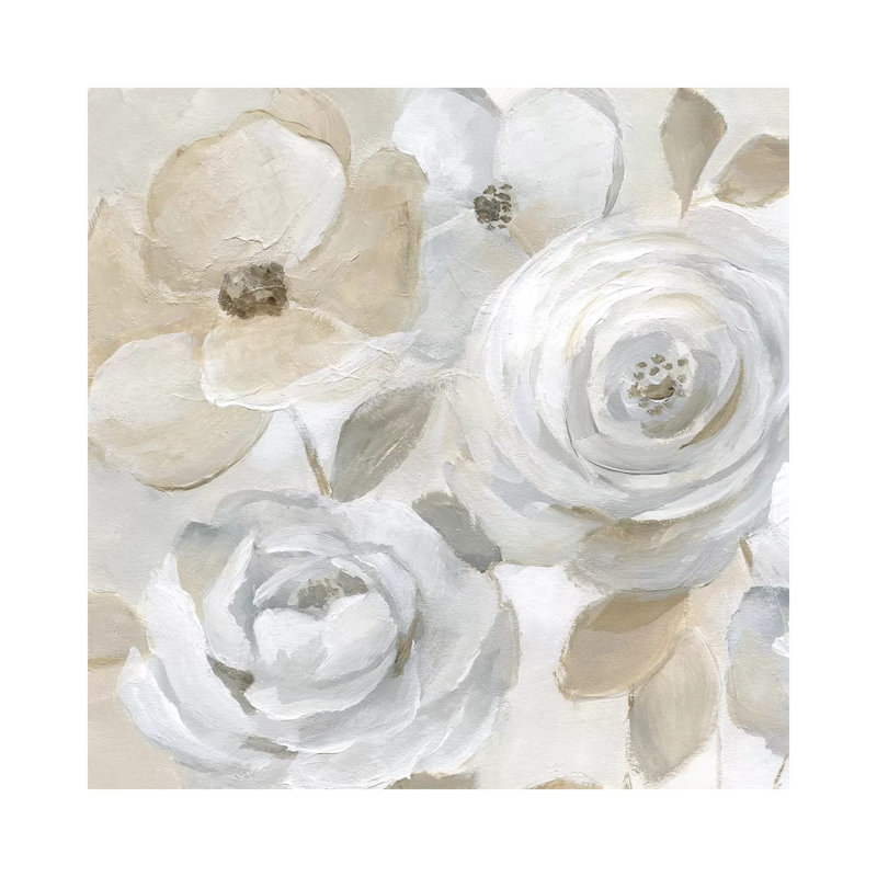 Soft Symphony - Painting on Canvas, 45.72 cm H x 45.72 cm W x 1.91 cm D, Wrapped Canvas