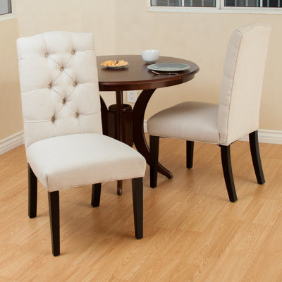 Centerton Tufted Upholstered Side Chair in Espresso