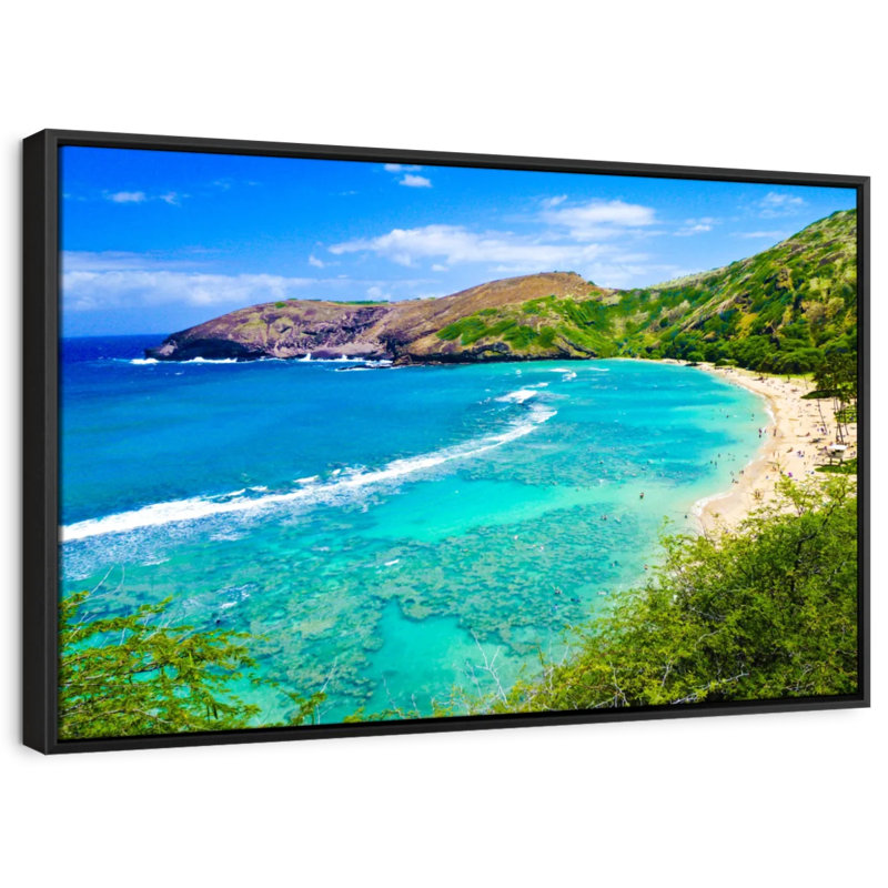 Impression sur toile Snorkel Bay Oahu, H 9 po x l 13 po