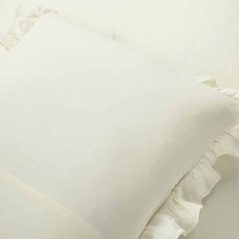 Ivory 3 Piece Duvet Cover Set, King