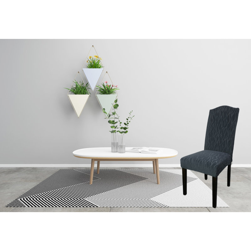 Housse extensible pour chaise de salle à manger - Bourgogne, gris