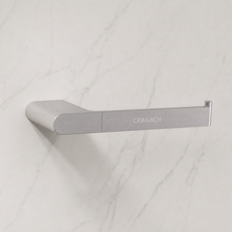 Porte-papier hygiénique Rugen, porte-papier hygiénique en nickel brossé, ensemble de quincaillerie de salle de bain en acier inoxydable, accessoire de salle de bain