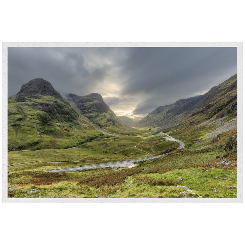 Gladbrook Scotland Highlands - Single Picture Frame Print, White Framed, 76cm H x 114cm W x 4cm D