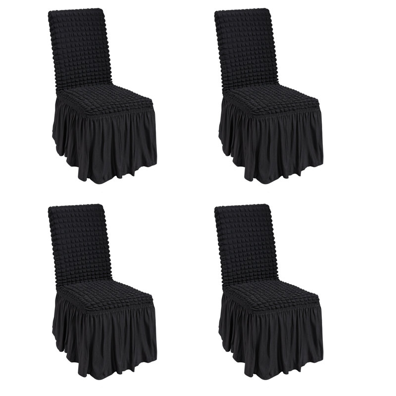 Polyester Folding Chair Covers, Black