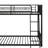 Sturdy Metal Bunk Bed With Slide, Twin Over Twin Design-364155921