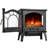 Winston Porter Electric Fireplace Infrared Heater , 20" Freestanding Fireplace Stove Heater, AdjustableBrightness/Heating Mode, Overheating Safe Design