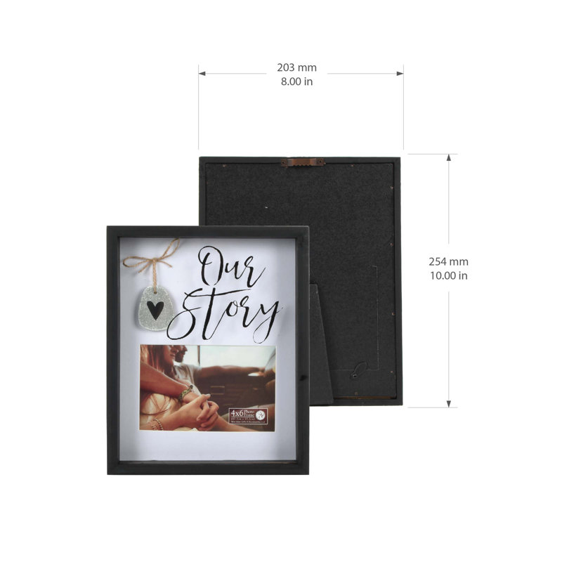 Marisha Our Storey Pebble Art Shadowbox Picture Frame