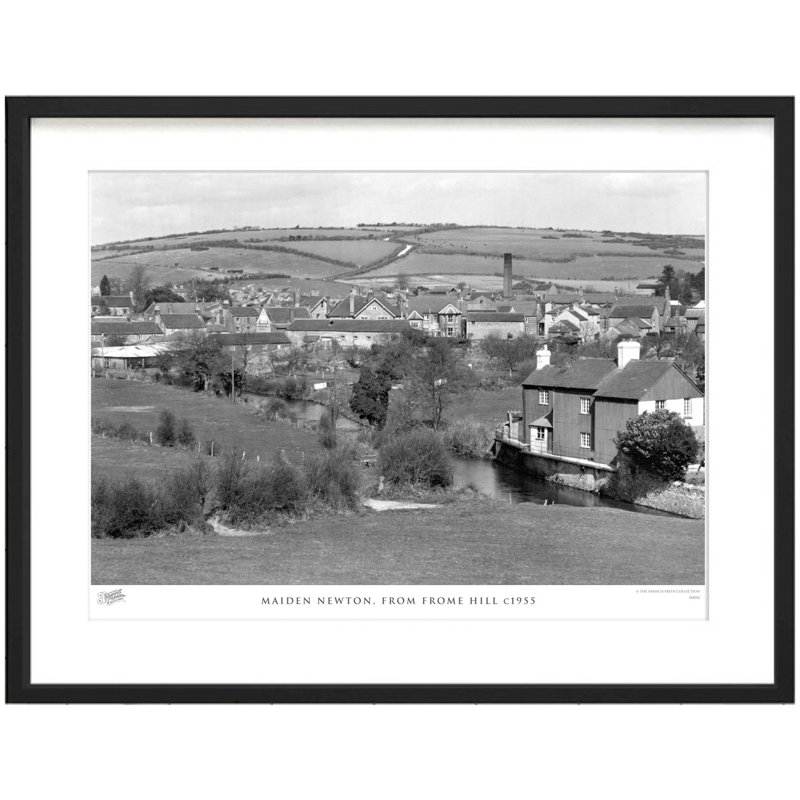 Maiden Newton, From Frome Hill C1955 by Francis Frith - Single Picture Frame Print, 28cm H x 36cm W x 2.3cm D