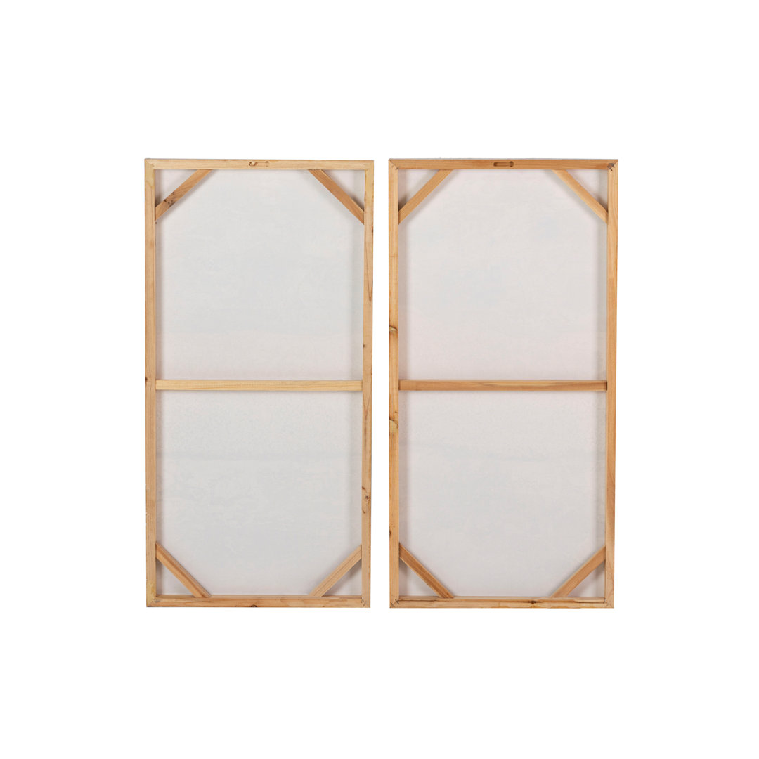 Abstract Set 2 Canvas 40% Hand Painted 40X3X80 Cm - 2 Piece Wrapped Canvas Print Set