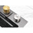 304 Stainless Steel Kitchen Basin - Single Slot Sink With Stone Guard Coating Gray Vegetable Washing Flying Rain Waterfall Cut
