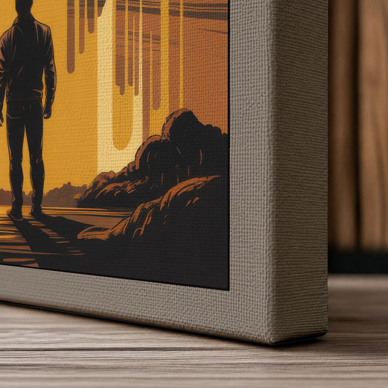 Gateway of Light Modern - Wrapped Canvas, 24x16 - 61.0 x 40.6 cm, Taupe Border
