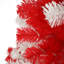 Arbre de Noël artificiel 6 pi avec 300 lumières à DEL blanc chaud, 904 branches pliables, rouge - aspect bonbon pour arbre de décoration festive, 6 pieds de haut, flexible et style maison de vacances Joy