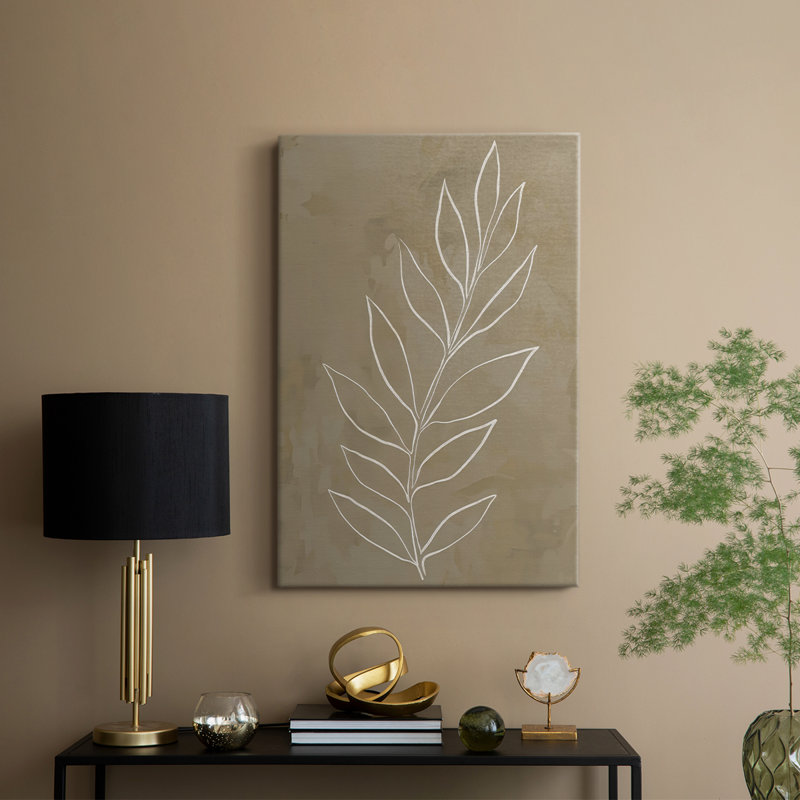 Leaf Line Art III - galerie Cavas sur mesure, H 48 po x l 32 po