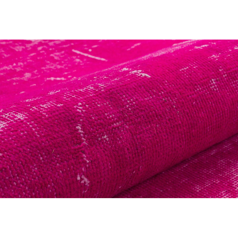 Tapis oriental oriental en laine noué à la main Fuschia