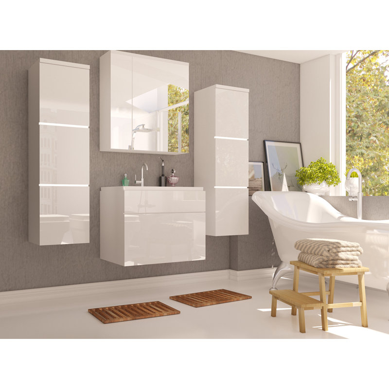 Moray Bathroom Storage Furniture Set, White
