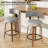 Chic Swivel Leather Upholstered Bar Stool For Ultimate Comfort And Style-647653561-647653542
