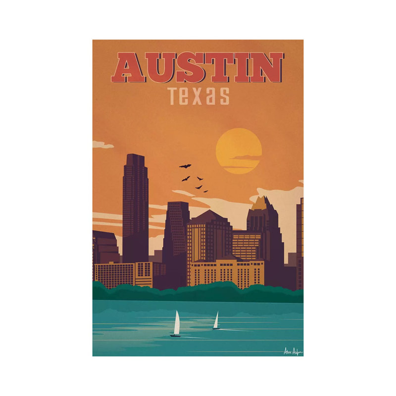 Austin - Wrapped Canvas Print, 20.32 cm H x 30.48 cm W
