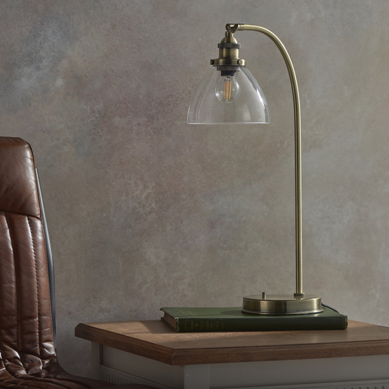Anais Metal Desk Lamp, Brass