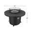 Round Cal Sil Aluminum Propane/Natural Gas Fire Pit Table-1713844499