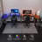 Modular L-Shaped Glass Steel Computer Desk