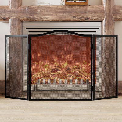 Arched 3-Panel Fire Screen