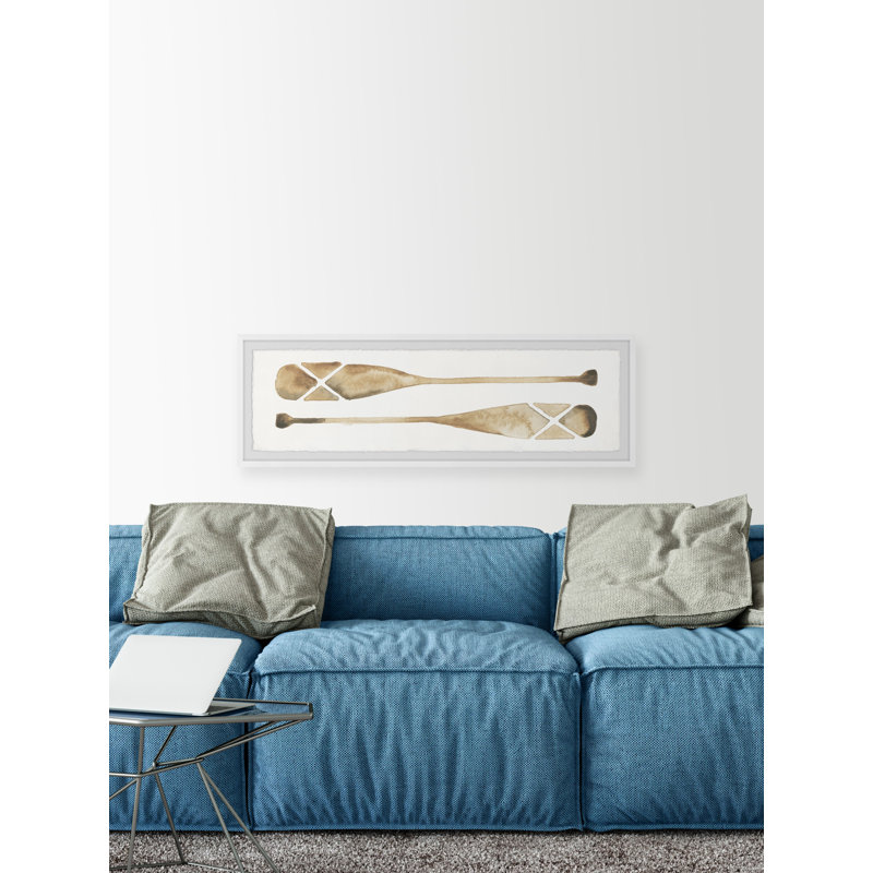 «Just a Paddle Away» par Marmont Hill - peinture panoramique encadrée, H 10 po x l 30 po x P 1,5 po