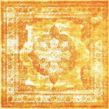 Sandrine Ikat Area Rug in Orange