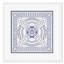 White RCP & Blue Figure 7 Framed