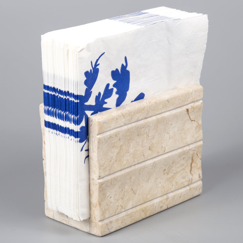 Porte-serviette sur pied en marbre naturel