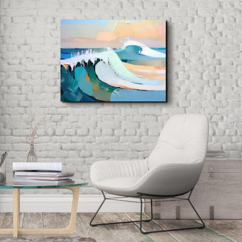 " Waves 1 ", 20" H x 24" W