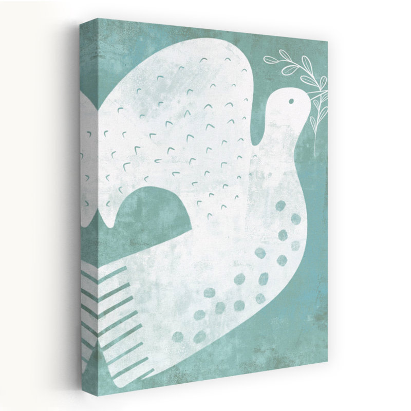 Art mural oiseau serein Peace Dove