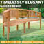 Crane Solid Wood Outdoor Bench