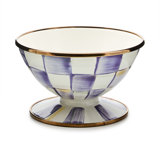 Violet Check Ice Cream Dish