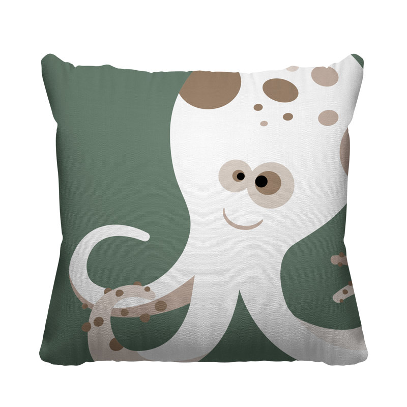 Coussin décoratif Octavious, L 17 po x H 17 po, Émeraude