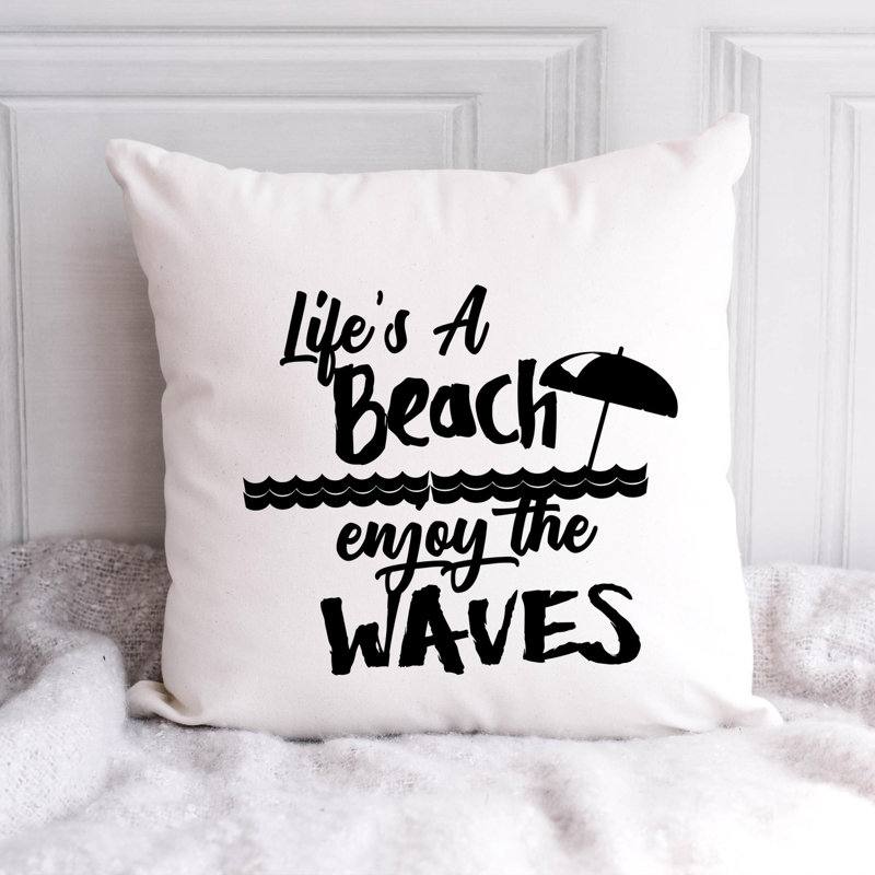 Nautical Sea Life_58 - Coussin décoratif inclus, H 18 po x l 18 po