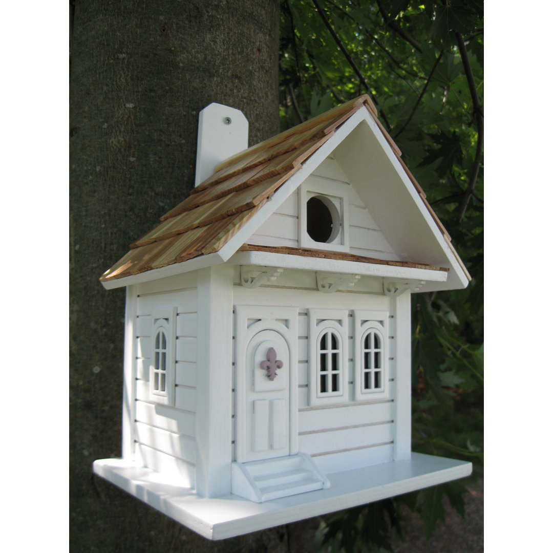 Fledgling Series Shotgun Cottage 10 in x 8 in x 6 in Birdhouse Home Bazaar 