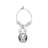 Tropical Pineapple and Flamingo Wine Charm
