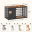 Table de bout une pièce pour table pliante robuste pour chien avec rappel d'alimentation et entrée verrouillable -1058628518-1058628512