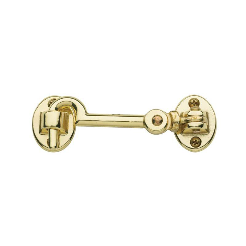 Swivel Cabin Door Catches/Latches, Satin Nickel, 1.5" H x 4.25" W x 1" D