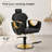 Luxury Reclining Barber Chair, Height Adjustable Hydraulic Salon Chairs, Hair Stylist Chair for Barbershop -Black-107141752