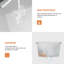 L 17 po x l 19 po Composite quartz encastré sous le comptoir-129525123-129525122