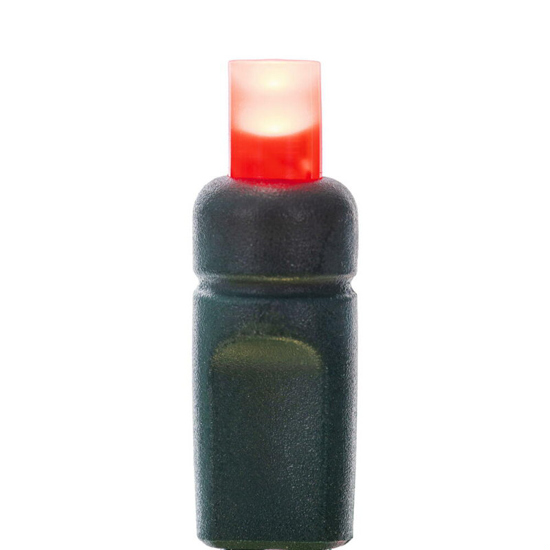 Charlton Home® 50 Frosted Red-Warm White Wide Angle Single Mold End-Connecting LED Light Set