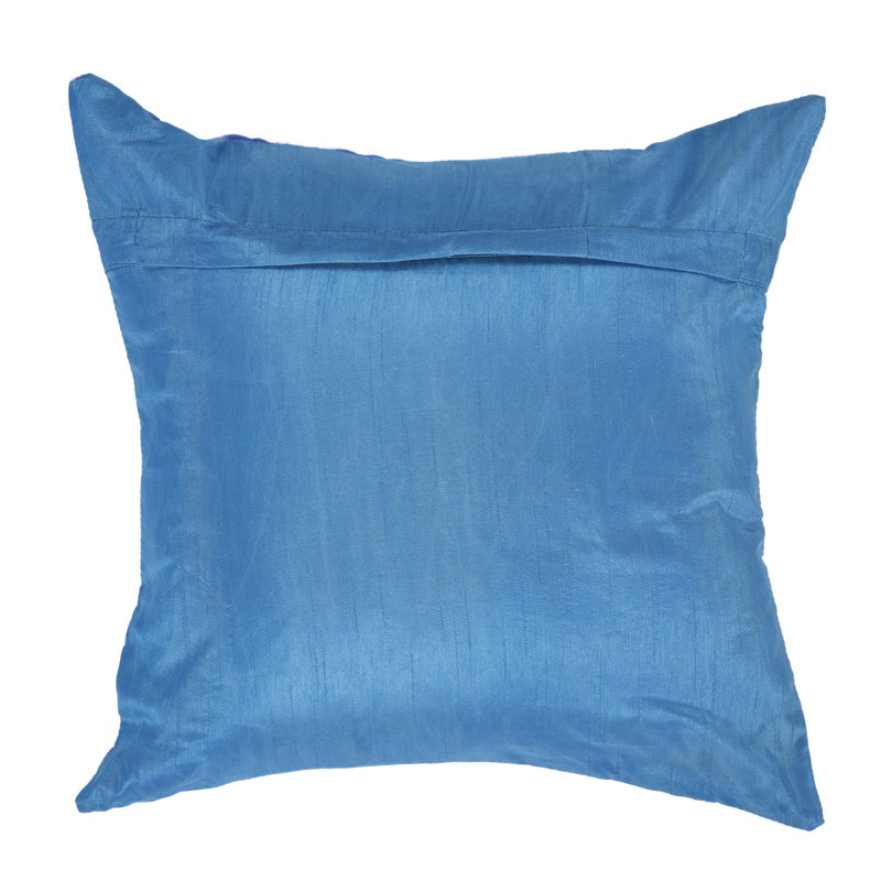 Housse de coussin intérieure / extérieure en polyester abstrait, Rose / jaune / mauve / bleu abstrait, Rembourrage écologique
