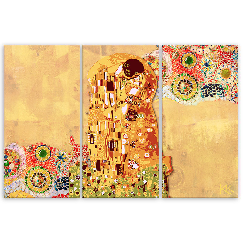 Fulfillment Of A Woman - 3 Piece Wrapped Canvas Print Set, 60cm H x 90cm W