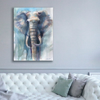 «Gentle Giant Elephant» par Robert Campbell, art mural sur toile