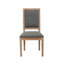 Chaise d'appoint rembourrée en lin Haile-1912570701