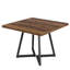 Table de salle à manger carrée rétro, table de cuisine en bois, table de salle à manger de conception classique