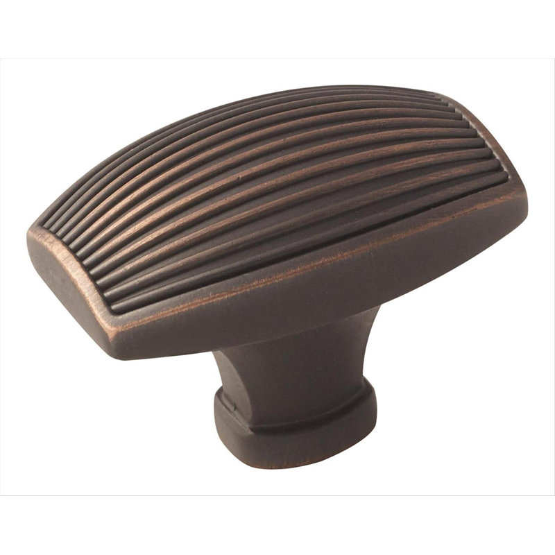 Sea Grass Rectangle Knob, Oil Rubbed Bronze, 1.19"